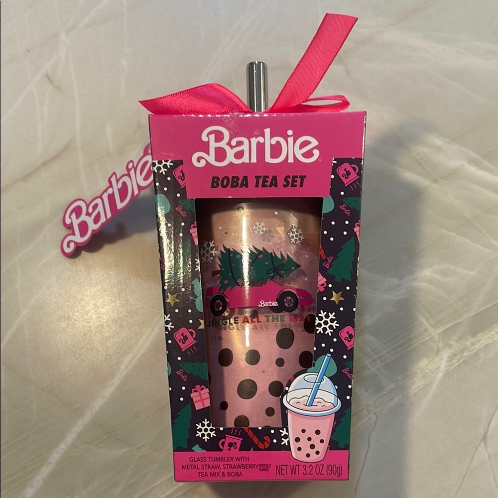 Barbie Pink and Black Bath & Body Milkshake Tumbler